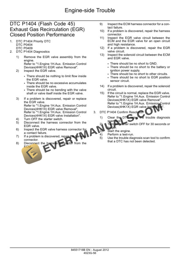 Case CX210C Tier 4 Crawler Excavator Service Manual 84551718B-3