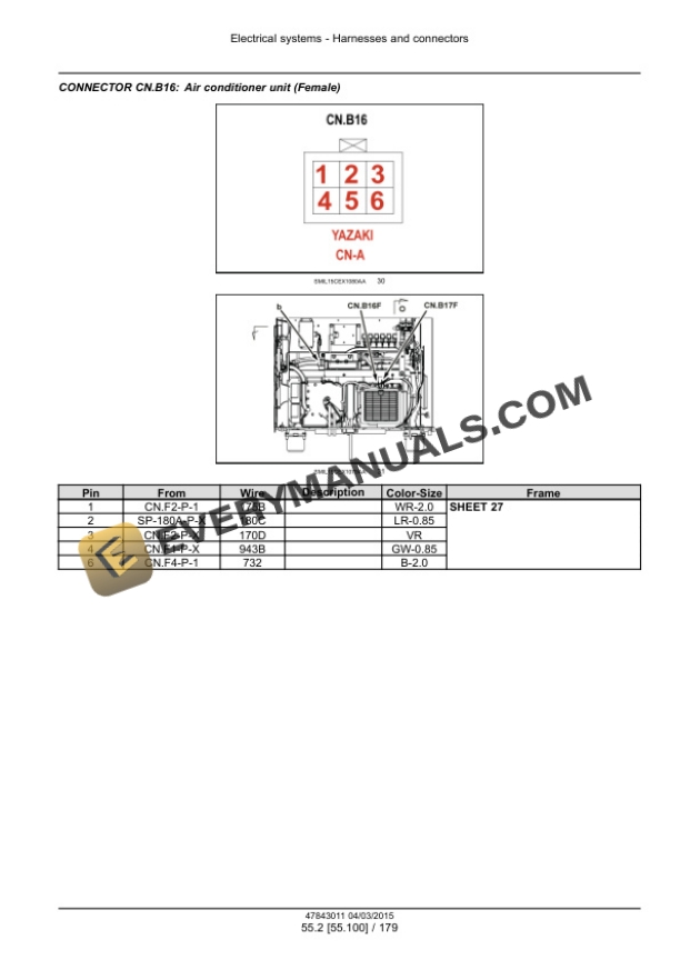 Case CX210D Crawler Excavator LC Version (Tier 4 Final) Service Manual 47843011-4