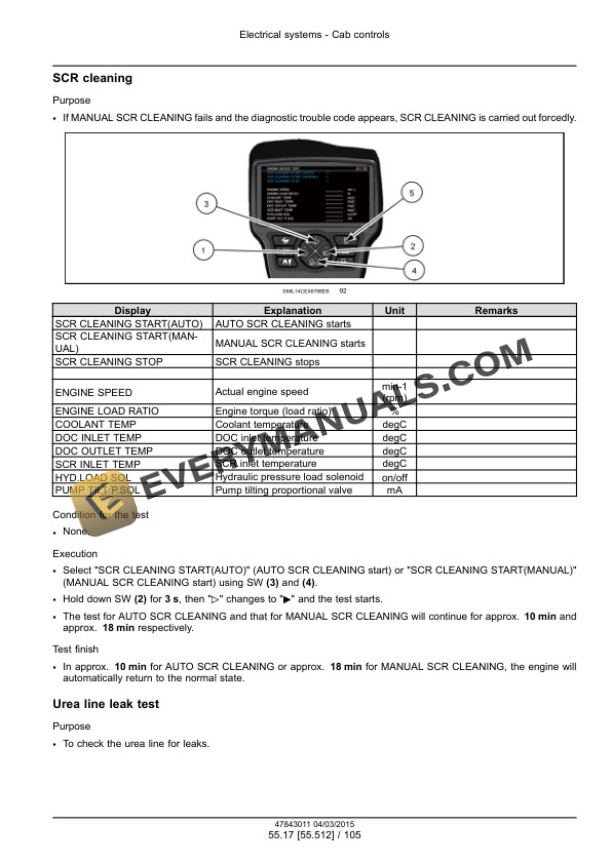 Case CX210D Crawler Excavator LC Version (Tier 4 Final) Service Manual 47843011-5