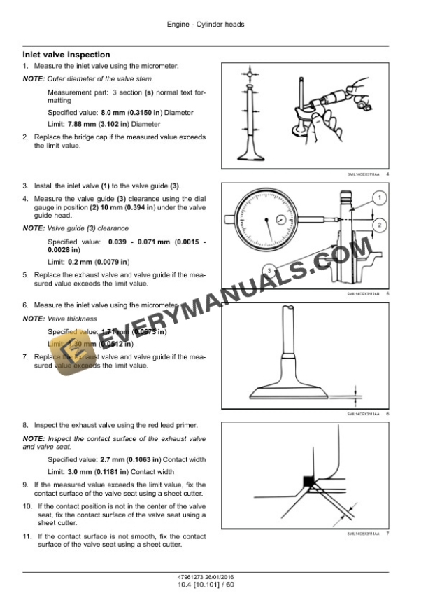 Case CX210D, CX210D Long Reach LC Version Tier 4B (Final) Crawler Excavator Service Manual 47979841-5