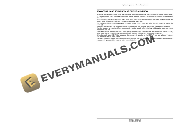 Case CX210D, CX210D Long Reach LC Version Tier 4B (Final) Crawler Excavator Service Manual 47979843-3