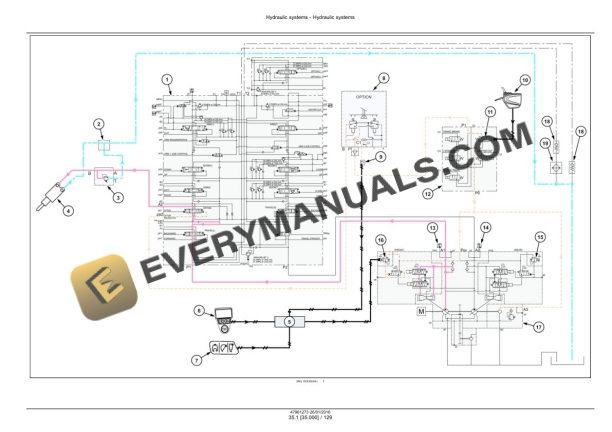 Case CX210D, CX210D Long Reach LC Version Tier 4B (Final) Crawler Excavator Service Manual 47979843-5