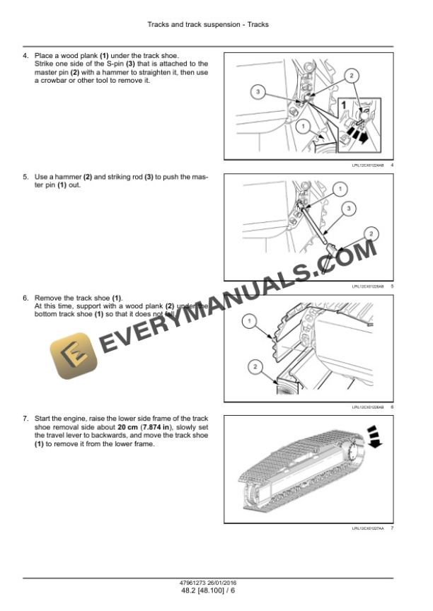 Case CX210D, CX210D Long Reach LC Version Tier 4B (Final) Crawler Excavator Service Manual 47979847 PDF 4 Case CX210D, CX210D Long Reach LC Version Tier 4B (Final) Crawler Excavator Service Manual 47979847 PDF - Image 2