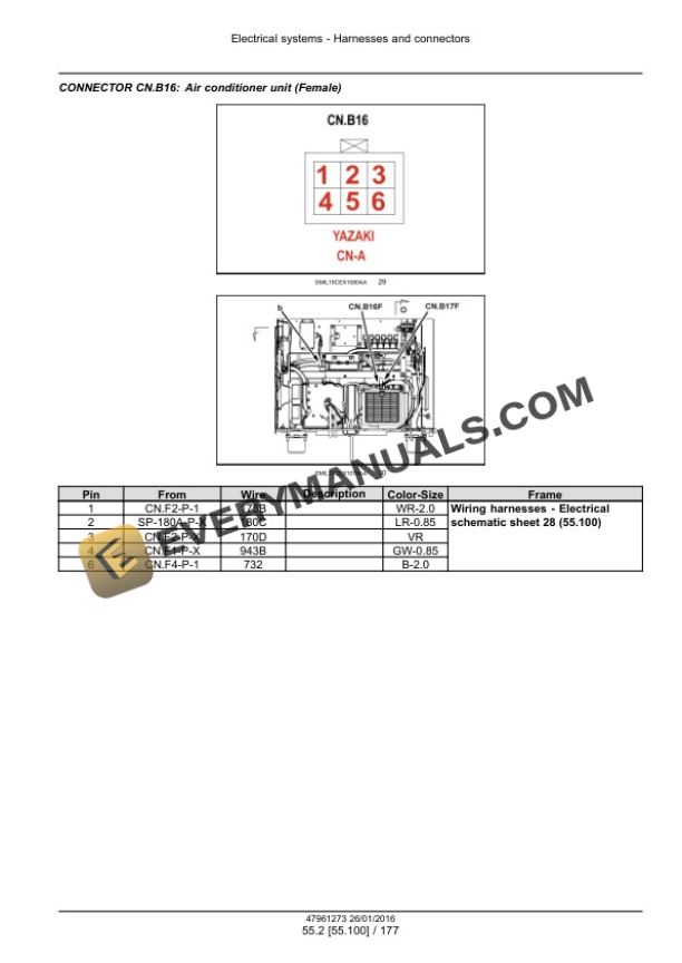 Case CX210D, CX210D Long Reach LC Version Tier 4B (Final) Crawler Excavator Service Manual 47979849-5