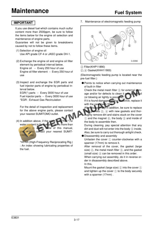 Case CX225 Tier 3 Excavator Operator Manual 87490340 NA-4