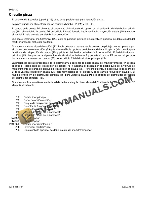 Case CX225SR Crawler Excavator Schematic Set 9-53880SP-2