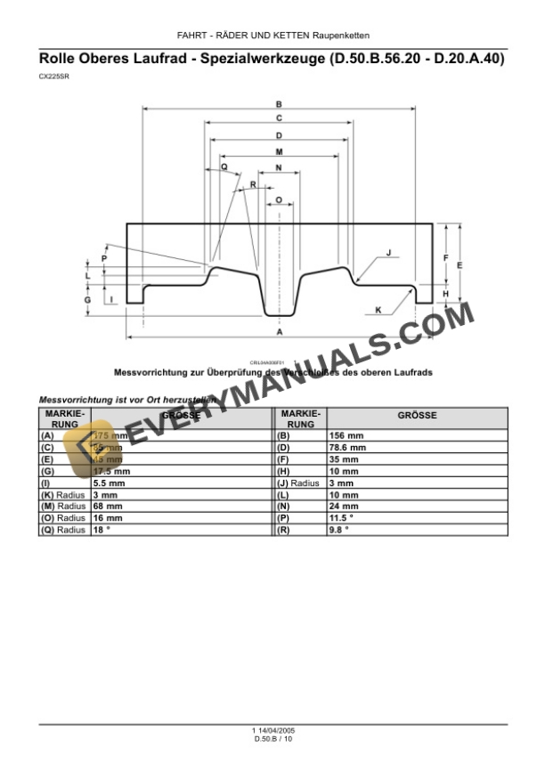 Case CX225SR Excavator Service Manual 9-88321DE-3
