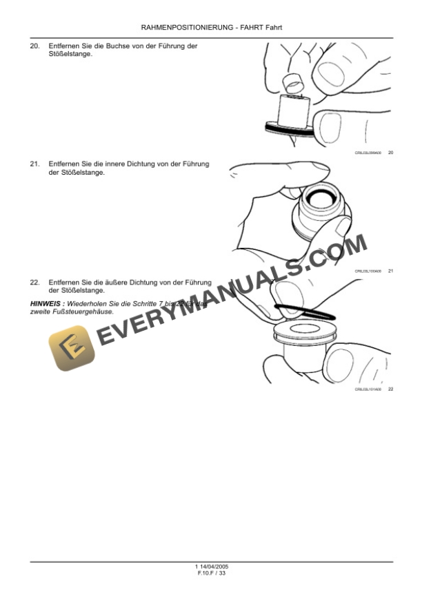 Case CX225SR Excavator Service Manual 9-88321DE-4