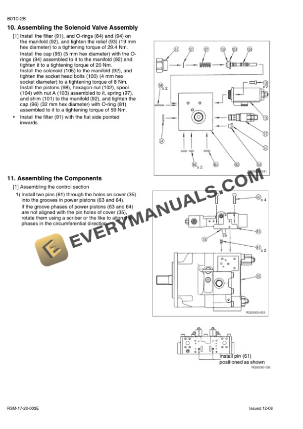 Case CX225SR Tier 3 Crawler Excavator Service Manual 84184367A EN-US-4