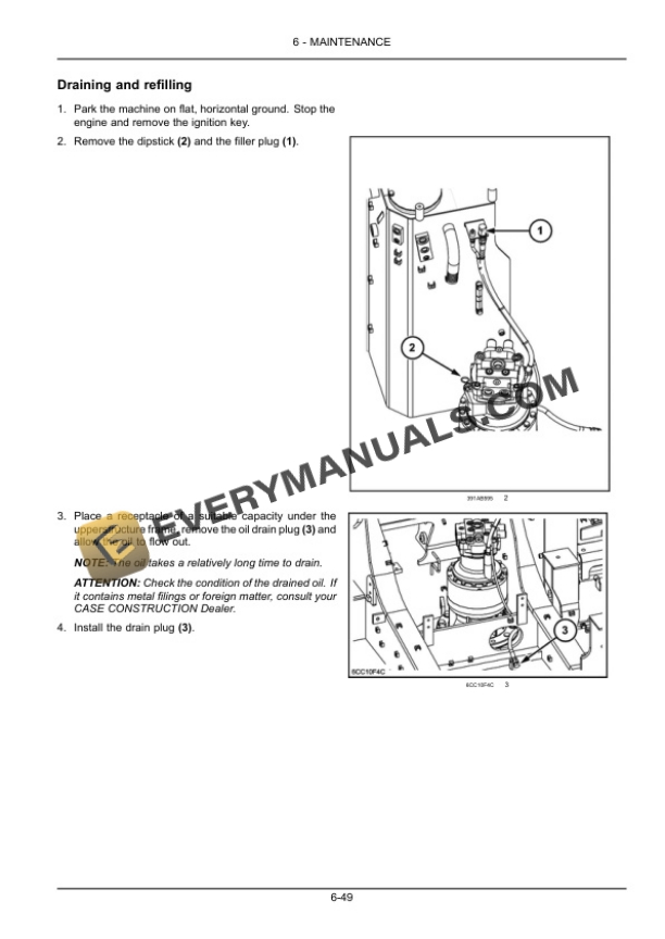 Case CX235C SR Crawler Excavator Operator Manual 47510024-5