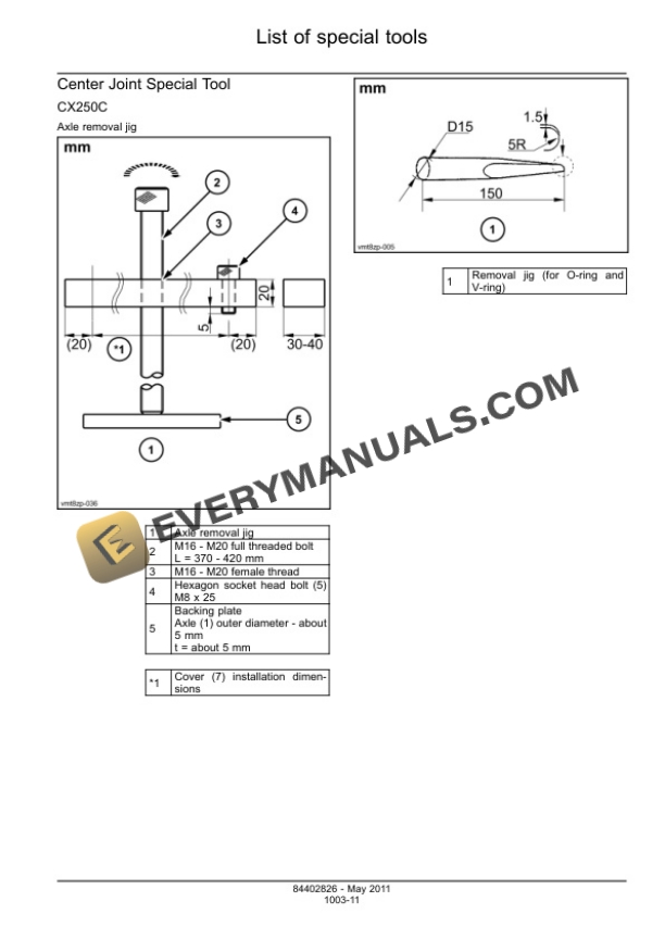 Case CX250C, CX250C LR Tier 4 Crawler Excavator Service Manual 84541690 PDF 7 Case CX250C, CX250C LR Tier 4 Crawler Excavator Service Manual 84541690 PDF - Image 5