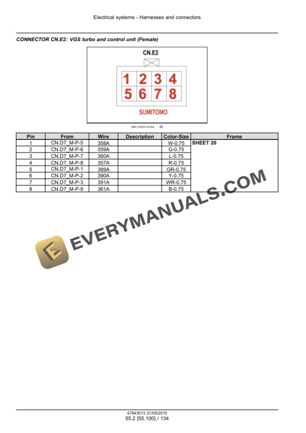 Case CX250D, CX250D Long Reach Crawler Excavator Service Manual 47843013 PDF 6 Case CX250D, CX250D Long Reach Crawler Excavator Service Manual 47843013 PDF - Image 4