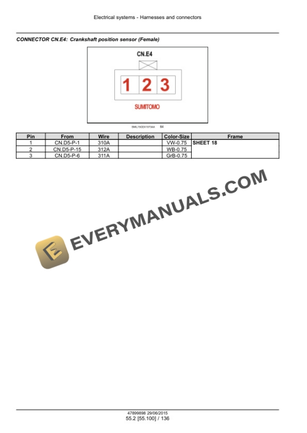 Case CX250D, CX250D Long Reach Crawler Excavator Service Manual 47899898 PDF 6 Case CX250D, CX250D Long Reach Crawler Excavator Service Manual 47899898 PDF - Image 4