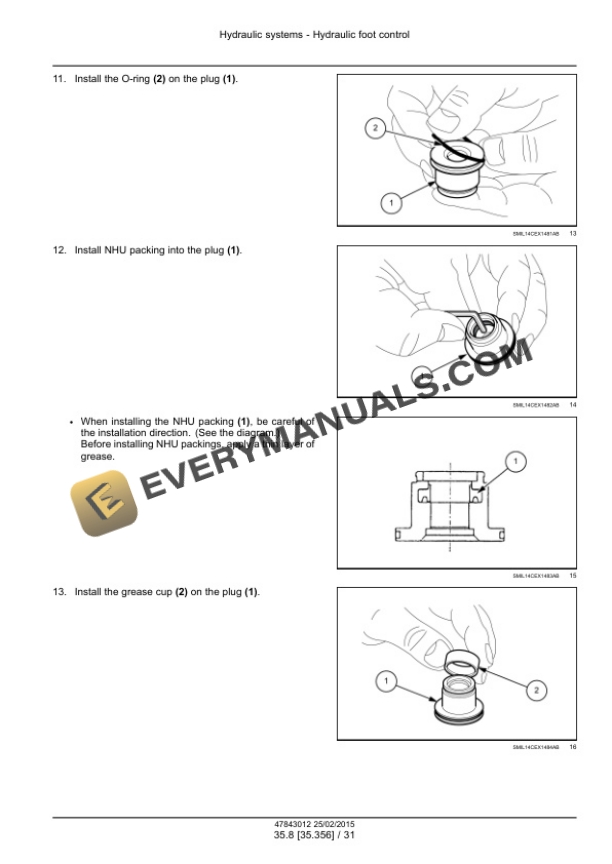 Case CX250D, CX250D Long Reach LC Version Tier 4B (Final) Crawler Excavator Service Manual 47843012 PDF 5 Case CX250D, CX250D Long Reach LC Version Tier 4B (Final) Crawler Excavator Service Manual 47843012 PDF - Image 3