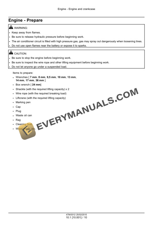 Case CX250D, CX250D Long Reach LC Version Tier 4B (Final) Crawler Excavator Service Manual 47869900-2