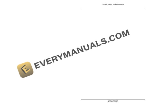 Case CX250D, CX250D Long Reach LC Version Tier 4B (Final) Crawler Excavator Service Manual 47869903-2