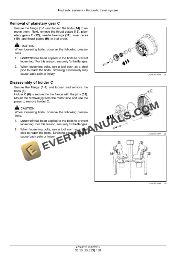 Case CX250D, CX250D Long Reach LC Version Tier 4B (Final) Crawler Excavator Service Manual 47869904 PDF 6 Case CX250D, CX250D Long Reach LC Version Tier 4B (Final) Crawler Excavator Service Manual 47869904 PDF - Image 4