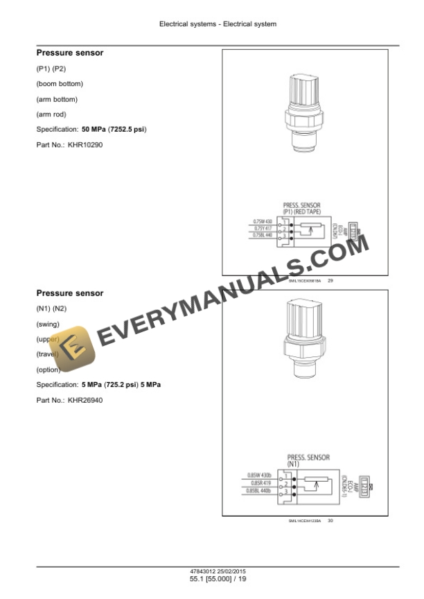 Case CX250D, CX250D Long Reach LC Version Tier 4B (Final) Crawler Excavator Service Manual 47869905 PDF 6 Case CX250D, CX250D Long Reach LC Version Tier 4B (Final) Crawler Excavator Service Manual 47869905 PDF - Image 4