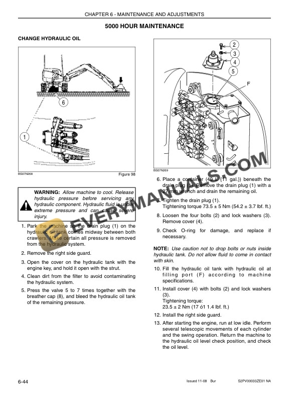 Case CX27B Tier 4 Compact Crawler Excavator Operator Manual S2PV00033ZE01 NA-5