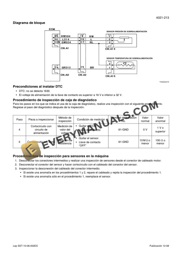Case CX290B Crawler Excavator Service Manual 7-27691 ES-3