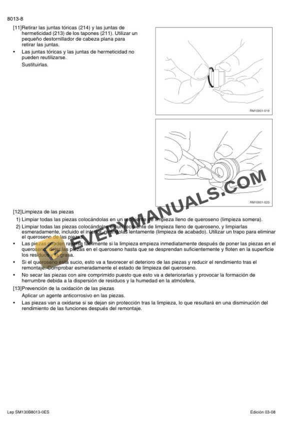 Case CX290B Crawler Excavator Service Manual 7-27691 ES-5