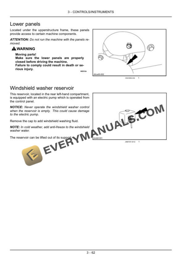 Case CX300C Tier 4 Crawler Excavator Operator Manual 84415529-3