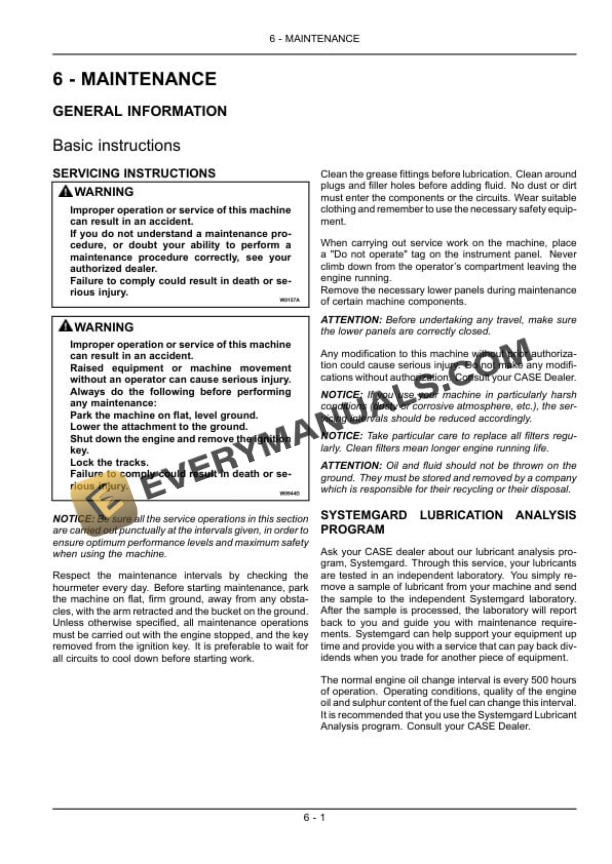 Case CX300C Tier 4 Crawler Excavator Operator Manual 84415529-4