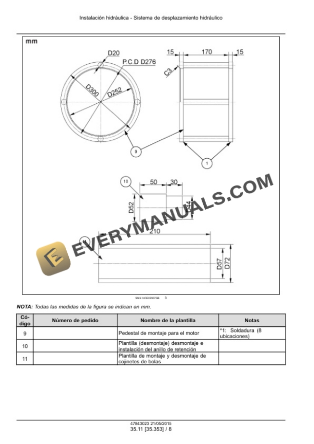 Case CX300D Crawler Excavator Service Manual 47843023 ES PDF 5 Case CX300D Crawler Excavator Service Manual 47843023 ES PDF - Image 3