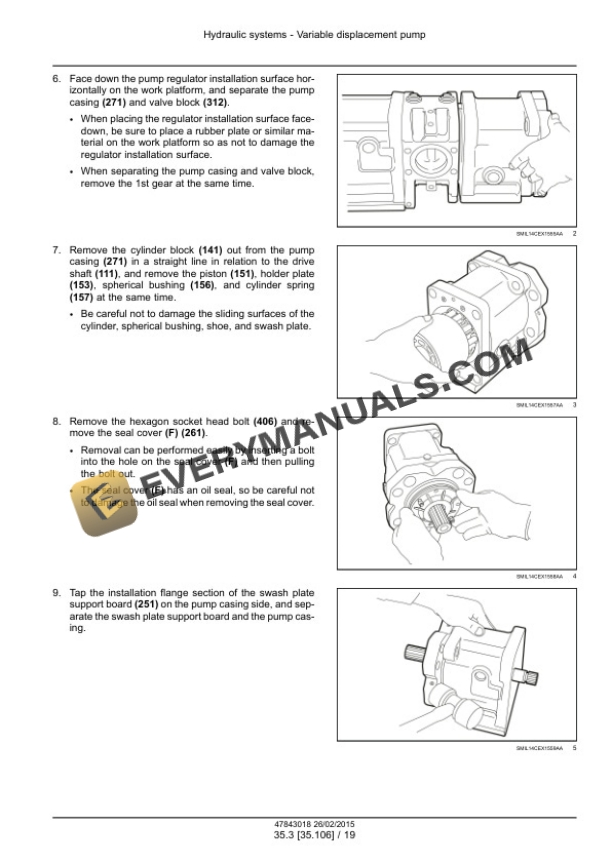 Case CX300D LC Version Tier 4B (Final) Crawler Excavator Service Manual 47869915-4