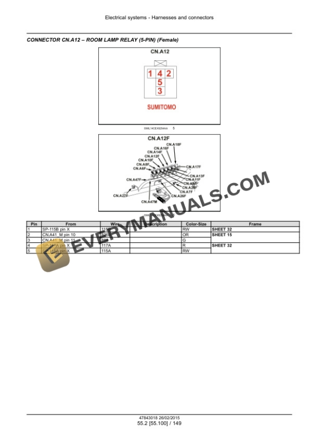 Case CX300D LC Version Tier 4B (Final) Crawler Excavator Service Manual 47869918-3