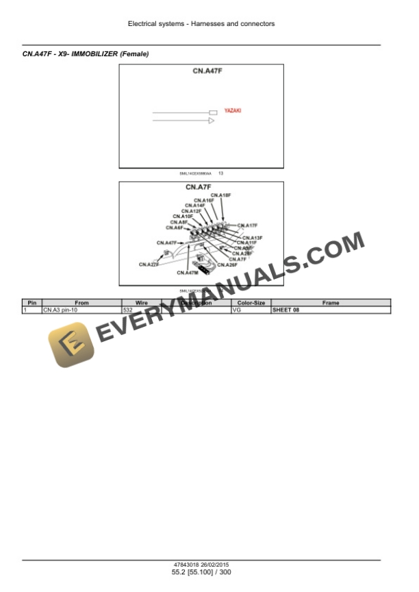 Case CX300D LC Version Tier 4B (Final) Crawler Excavator Service Manual 47869918-5