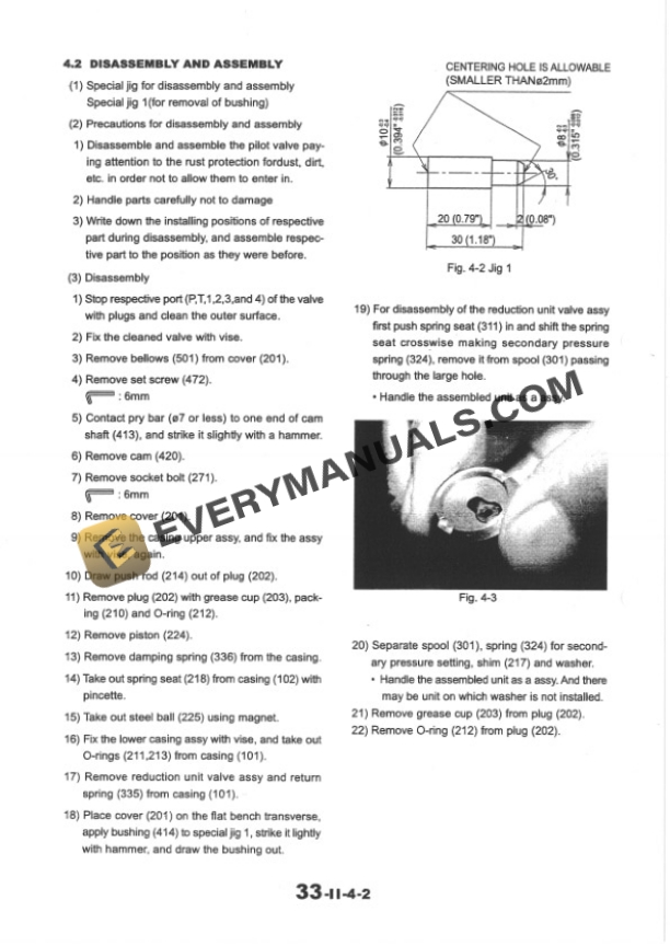 Case CX31, CX36 Hydraulic Excavator Shop Manual S5PW0004E-4