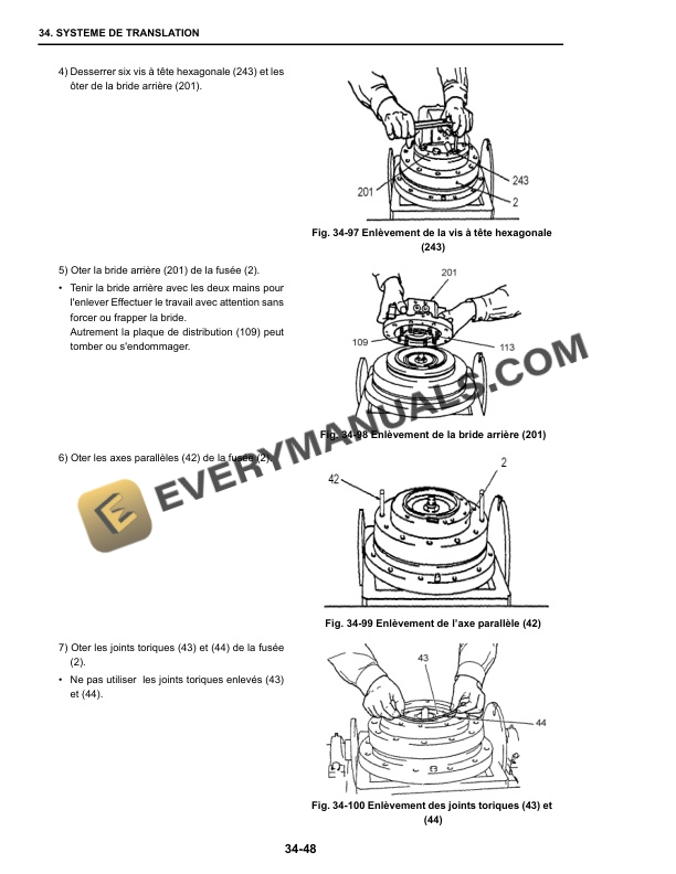Case CX31B, CX36B Hydraulic Excavator Repair Manual 9-91731 FR-4