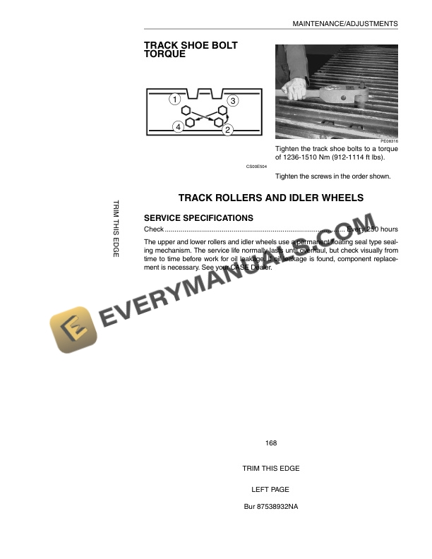 Case CX330 Excavator Operator Manual 87538932NA-5