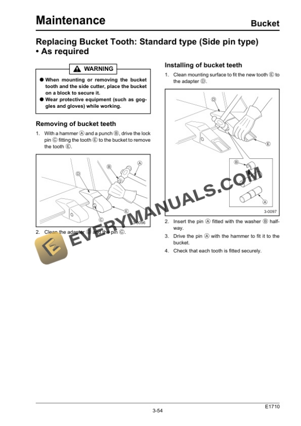 Case CX350B Tier 3 Excavator Operator Manual 87493801 NA-5