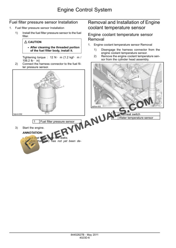 Case CX350C, CX370C Tier 4 Crawler Excavator Service Manual 84402827B-3