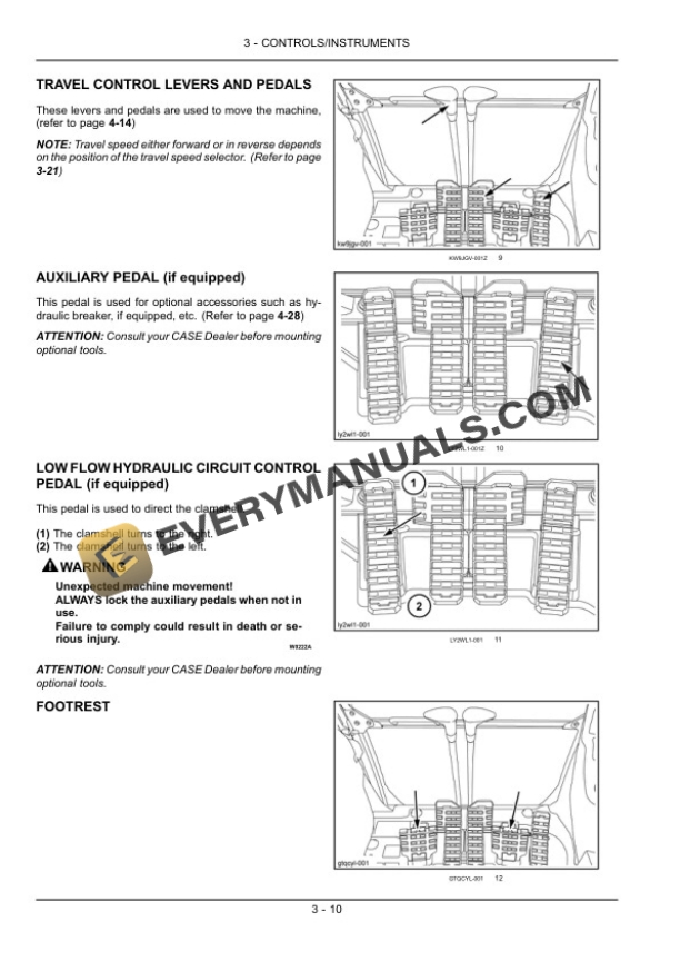 Case CX350C Tier 4 Crawler Excavator Operator Manual 84406998-2