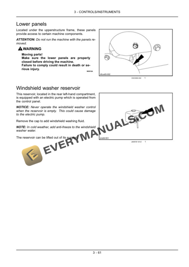 Case CX350C Tier 4 Crawler Excavator Operator Manual 84406998-3