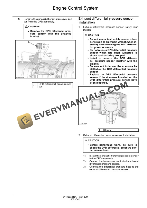 Case CX350C Tier 4 Crawler Excavator Service Manual 84402832-3