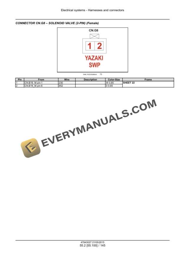 Case CX350D, CX370D Crawler Excavator Service Manual 47843027 PDF 6 Case CX350D, CX370D Crawler Excavator Service Manual 47843027 PDF - Image 4