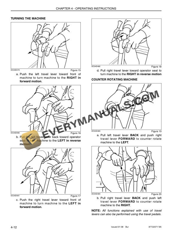 Case CX36B Tier 4 Compact Crawler Excavator Operator Manual 87722071 NA-3