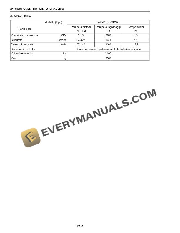 Case CX40B, CX50B Hydraulic Excavator Repair Manual 9-91970 IT PDF 4 Case CX40B, CX50B Hydraulic Excavator Repair Manual 9-91970 IT PDF - Image 2