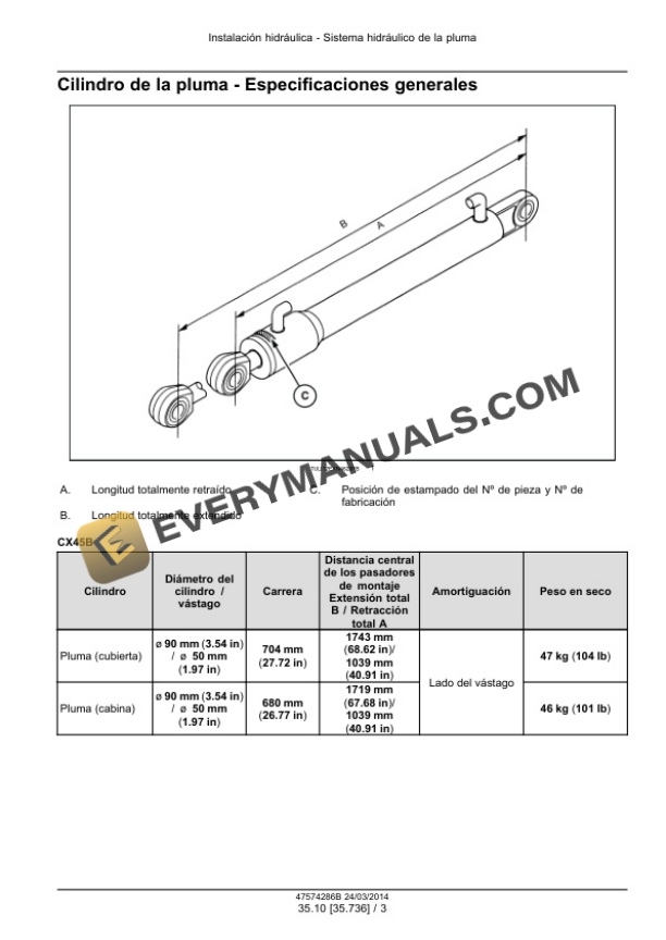 Case CX45B Series 2, CX50B Series 2, CX55B Mini Excavator Service Manual 47574286B ES PDF 6 Case CX45B Series 2, CX50B Series 2, CX55B Mini Excavator Service Manual 47574286B ES PDF - Image 4