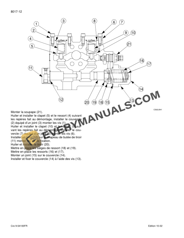 Case CX460 Crawler Excavator Service Manual 9-54350 FR PDF 7 Case CX460 Crawler Excavator Service Manual 9-54350 FR PDF - Image 5