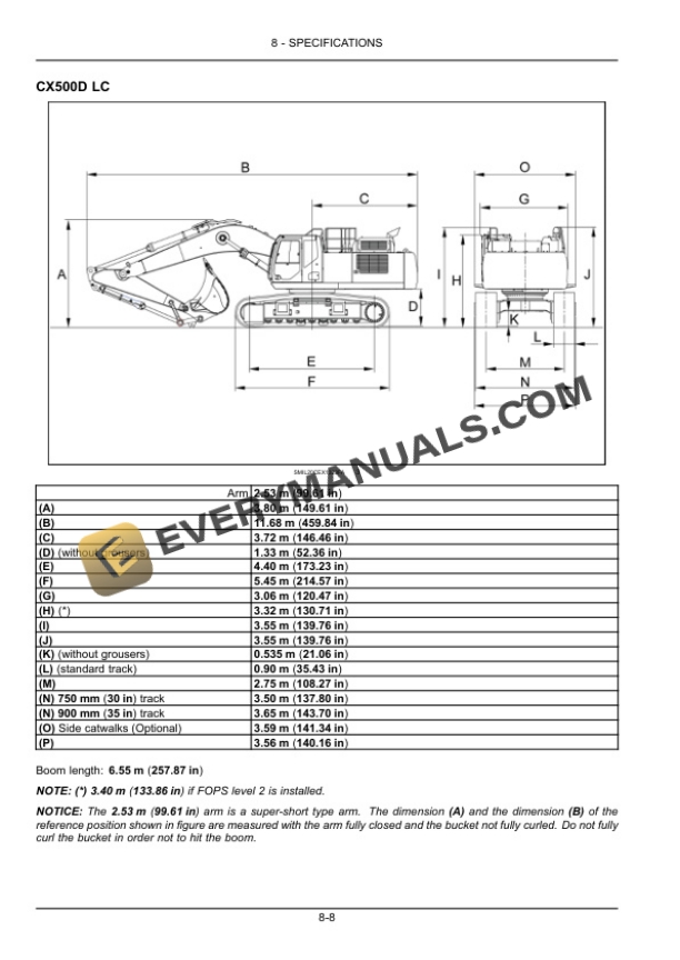 Case CX490D, CX500D Crawler Excavator Operator Manual 51453025 PDF 7 Case CX490D, CX500D Crawler Excavator Operator Manual 51453025 PDF - Image 5