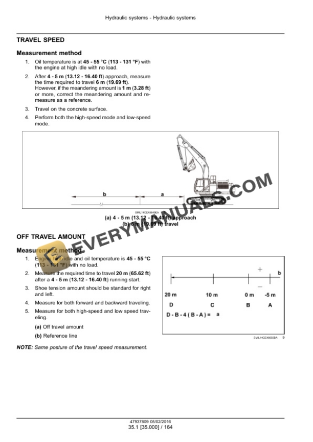 Case CX490D, CX500D Tier 4B (Final) Crawler Excavator Service Manual 47985274-5