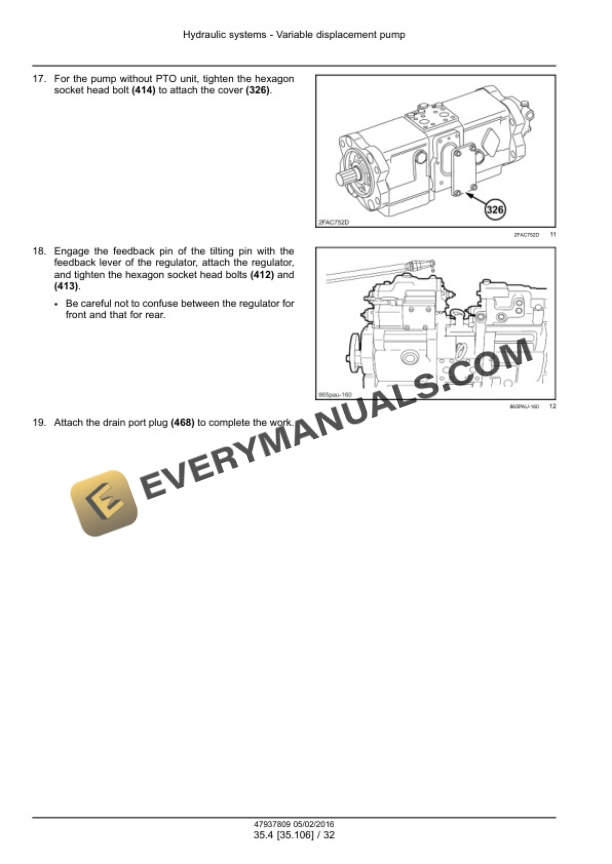 Case CX490D, CX500D Tier 4B (Final) Crawler Excavator Service Manual 47985275 PDF 4 Case CX490D, CX500D Tier 4B (Final) Crawler Excavator Service Manual 47985275 PDF - Image 2