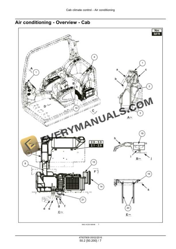 Case CX490D, CX500D Tier 4B (Final) Crawler Excavator Service Manual 47985277 PDF 7 Case CX490D, CX500D Tier 4B (Final) Crawler Excavator Service Manual 47985277 PDF - Image 5