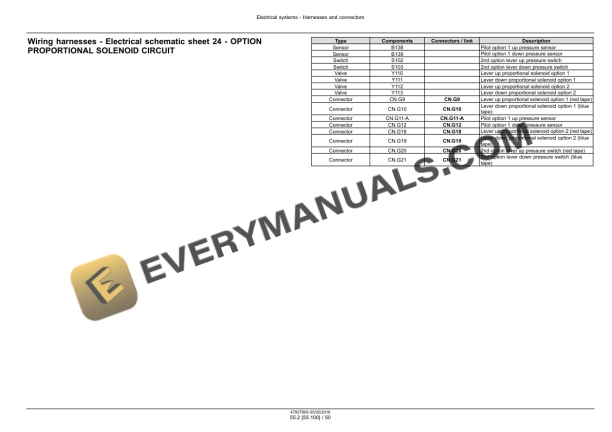 Case CX490D, CX500D Tier 4B (Final) Crawler Excavator Service Manual 47985279-2