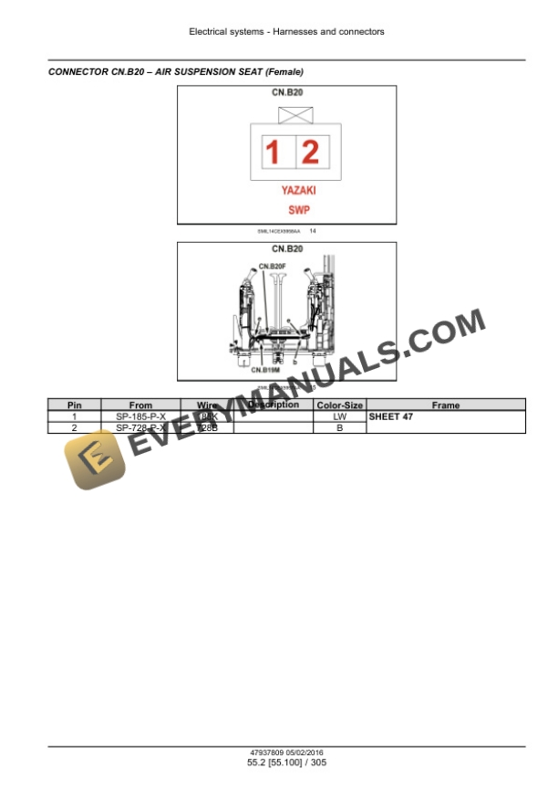 Case CX490D, CX500D Tier 4B (Final) Crawler Excavator Service Manual 47985280-2